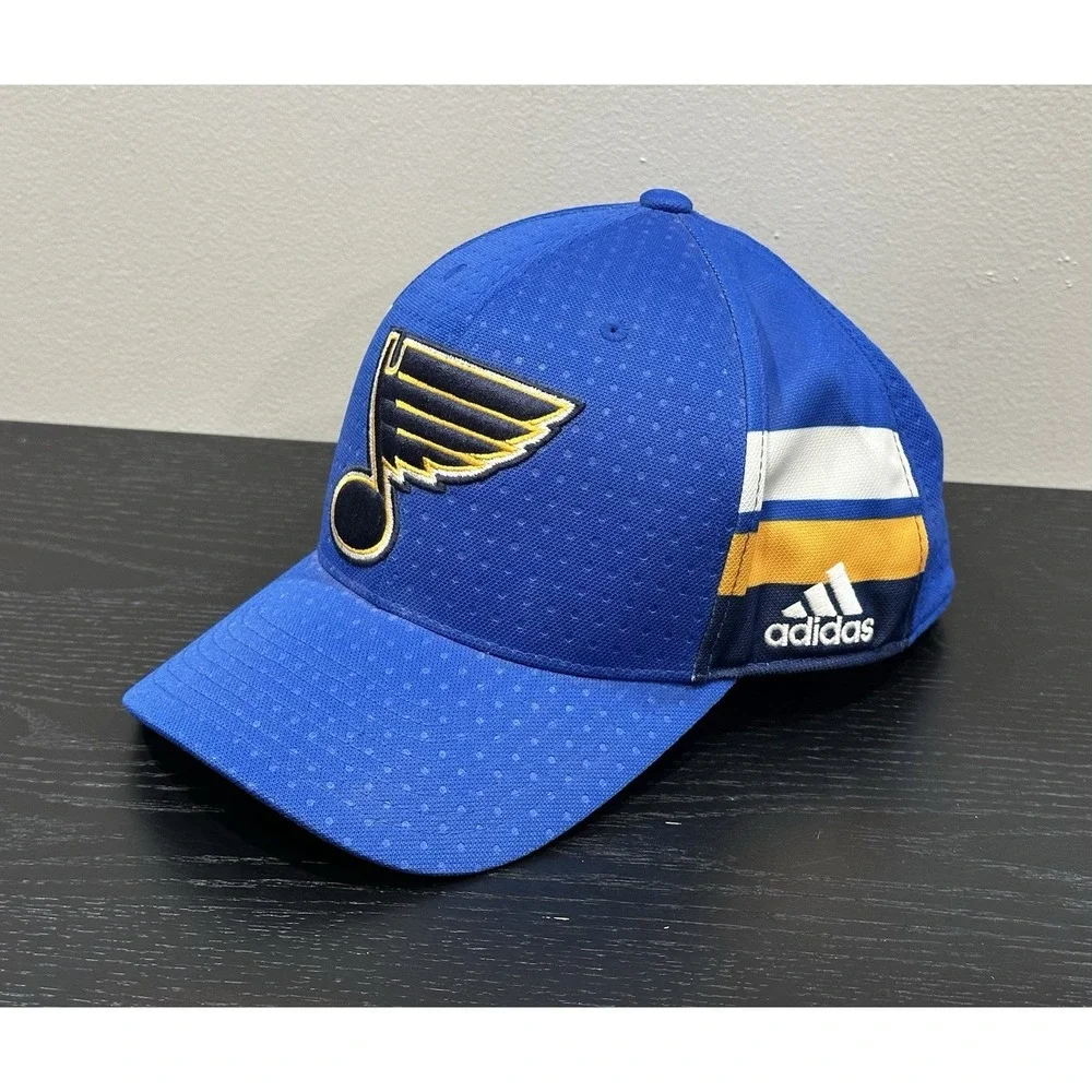 Retired adidas NHL St. Louis‎ Blues Pro Collection 2017 Draft Cap Adult L/XL